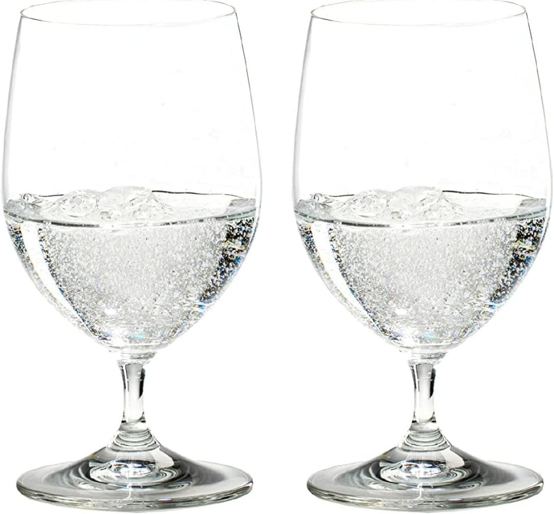 Riedel Vinum Wasser, Wasserglas, Trinkglas, hochwertiges Glas, 350 ml, 2er Set, 6416/02 Bild 1