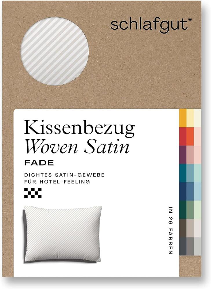 Schlafgut Woven Fade Bettwäsche | Kissenbezug einzeln 70x90 cm | white-sand-light Bild 1