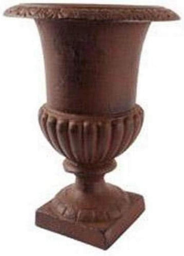 Französische Louvre Vase Amphore Gusseisen Schwer Antik-Stil Braun 30cm Bild 1