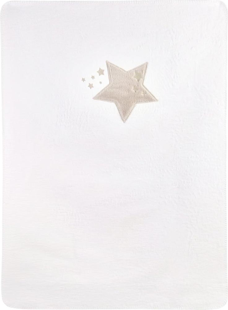 Julius Zöllner 'Sternenbild taupe' Kuscheldecke 75x100cm Bild 1