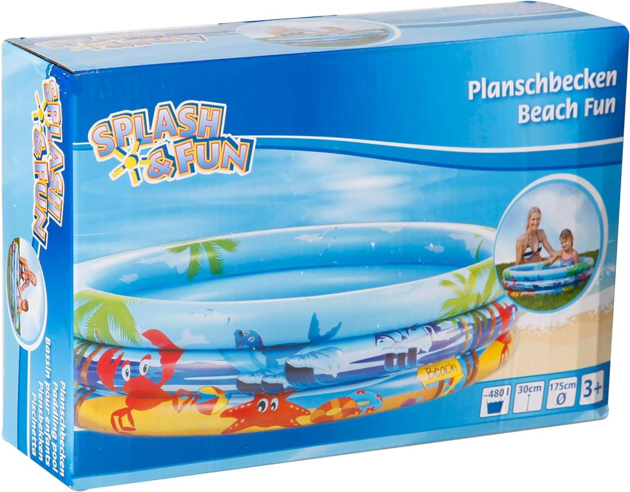Splash & Fun Planschbecken Beach 175 cm Bild 1