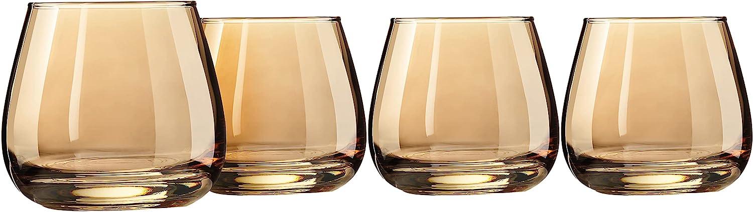 CreaTable, 23523, Serie GLAMOUR Roségold, Whiskyglas 4 teilig Rosegold Bild 1