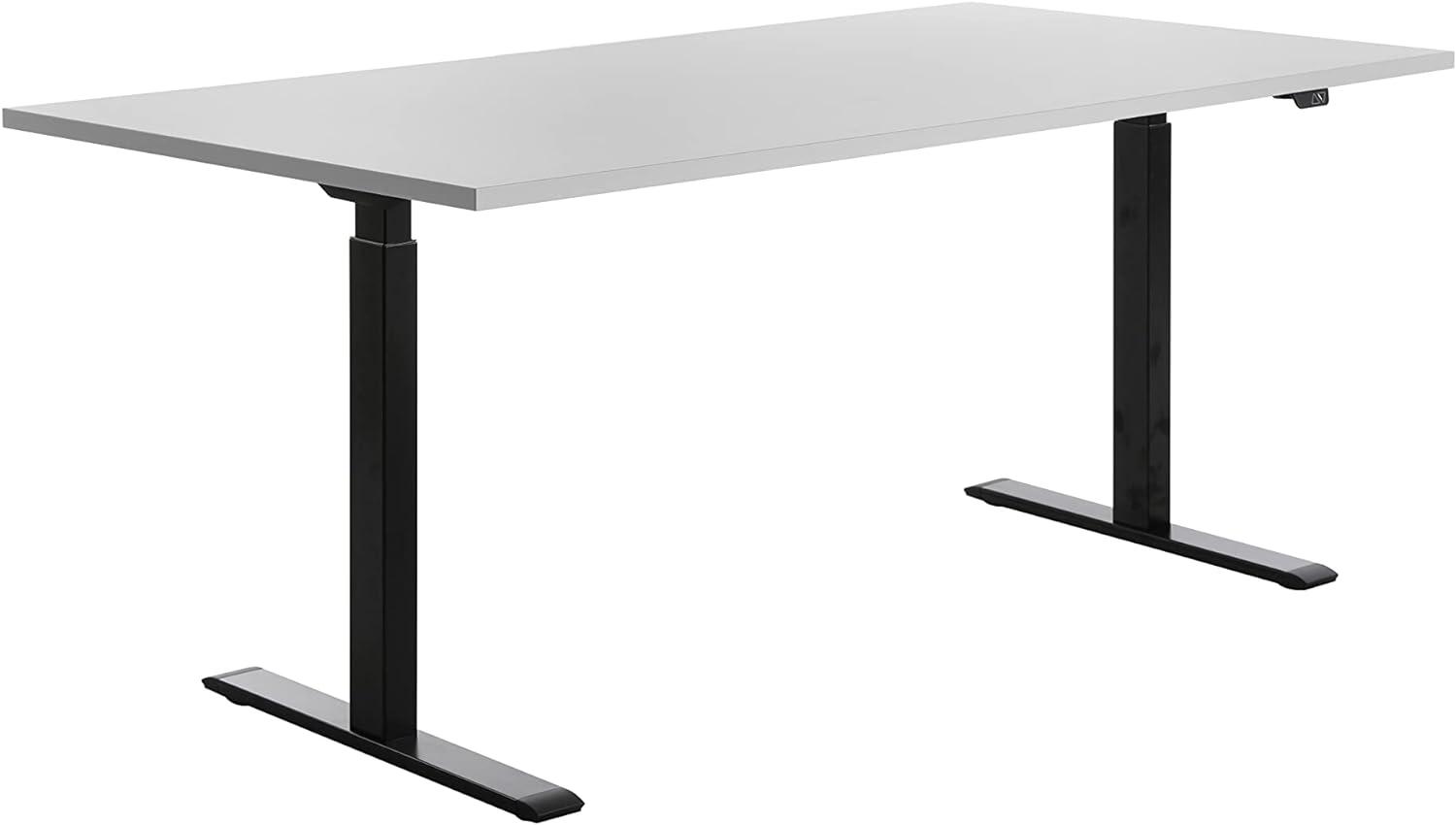 Topstar E-Table Höhenverstellbarer Schreibtisch, Holz, Schwarz/grau, 180x80 Bild 1