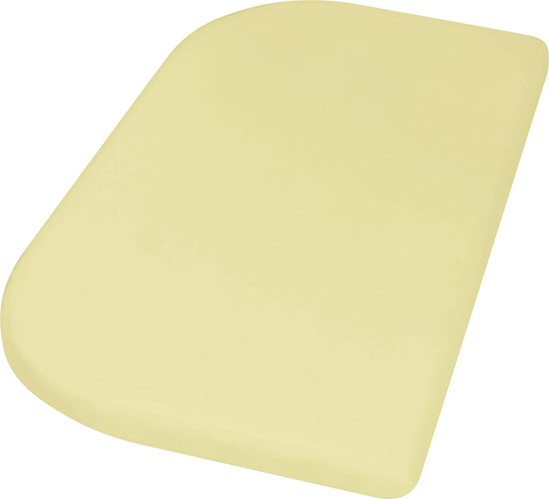 Playshoes Spannbetttuch Baumwolle für Seitenbett 81 x 42 cm gelb Bild 1
