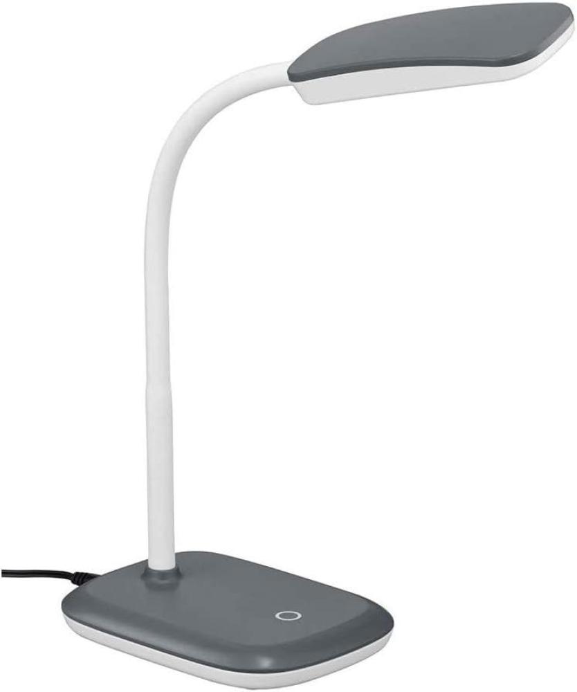 LED Schreibtischleuchte BOA in Grau mit Flex Gelenk & 4-fach Dimmer, 36cm Bild 1