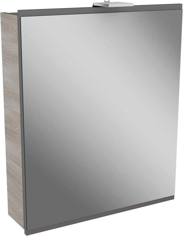 Fackelmann LIMA LED Spiegelschrank 60 cm breit, Grau Bild 1