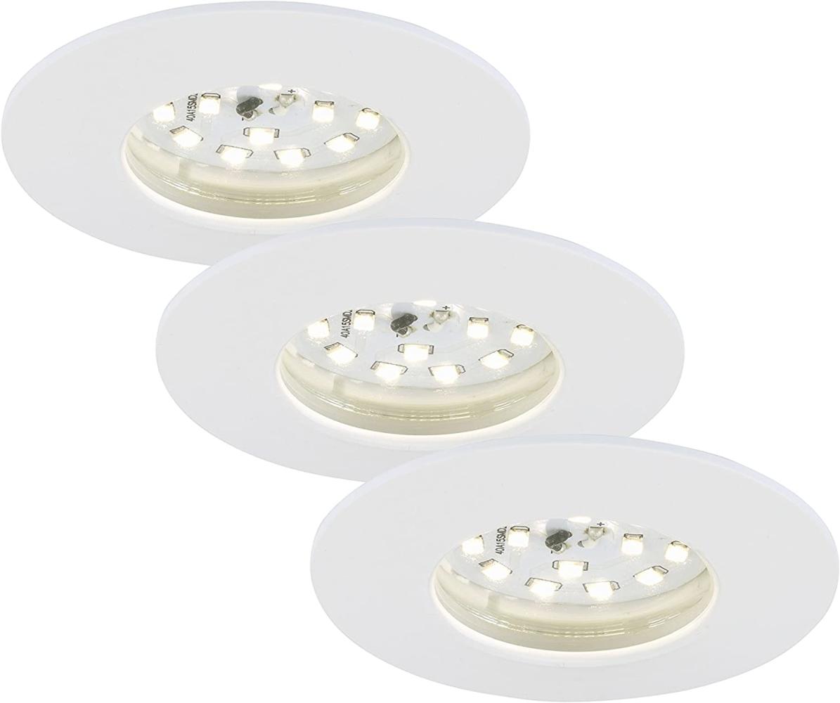 Briloner LED Einbauleuchten Attach 3er Set Weiß Einbaustrahler Einbauspot Bild 1