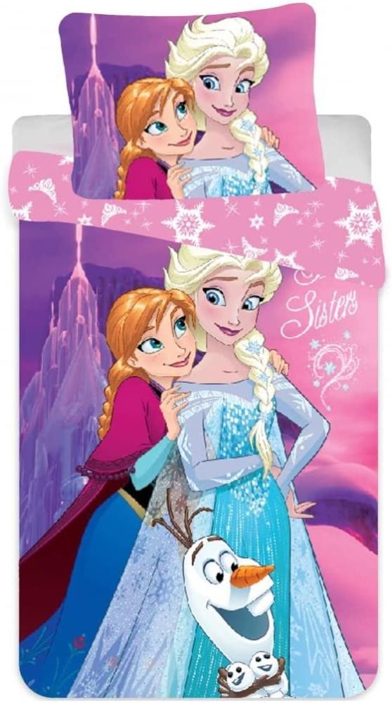 Disney Frozen Die Eiskönigin Kinderbettwäsche 90 × 140cm Bild 1