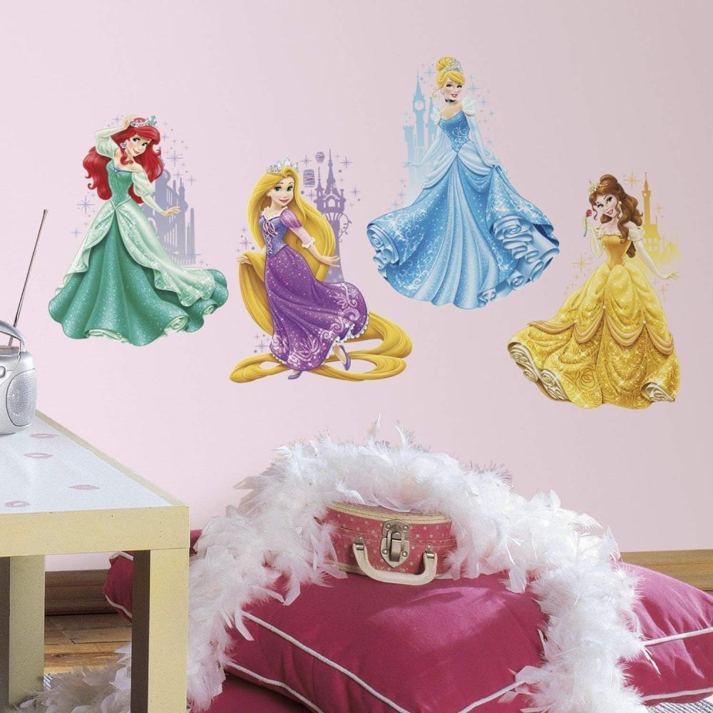 wandaufkleber Disney Prinzessinnen & Schlösser Vinyl 4 Stück Bild 1