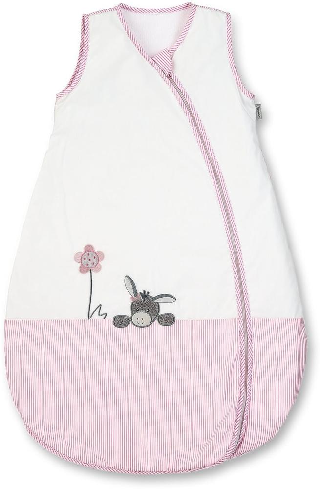 Sterntaler Sommer-Schlafsack für Kleinkinder, Reißverschluss, Größe: 90, Emmi Girl, Weiß/Rosa Bild 1