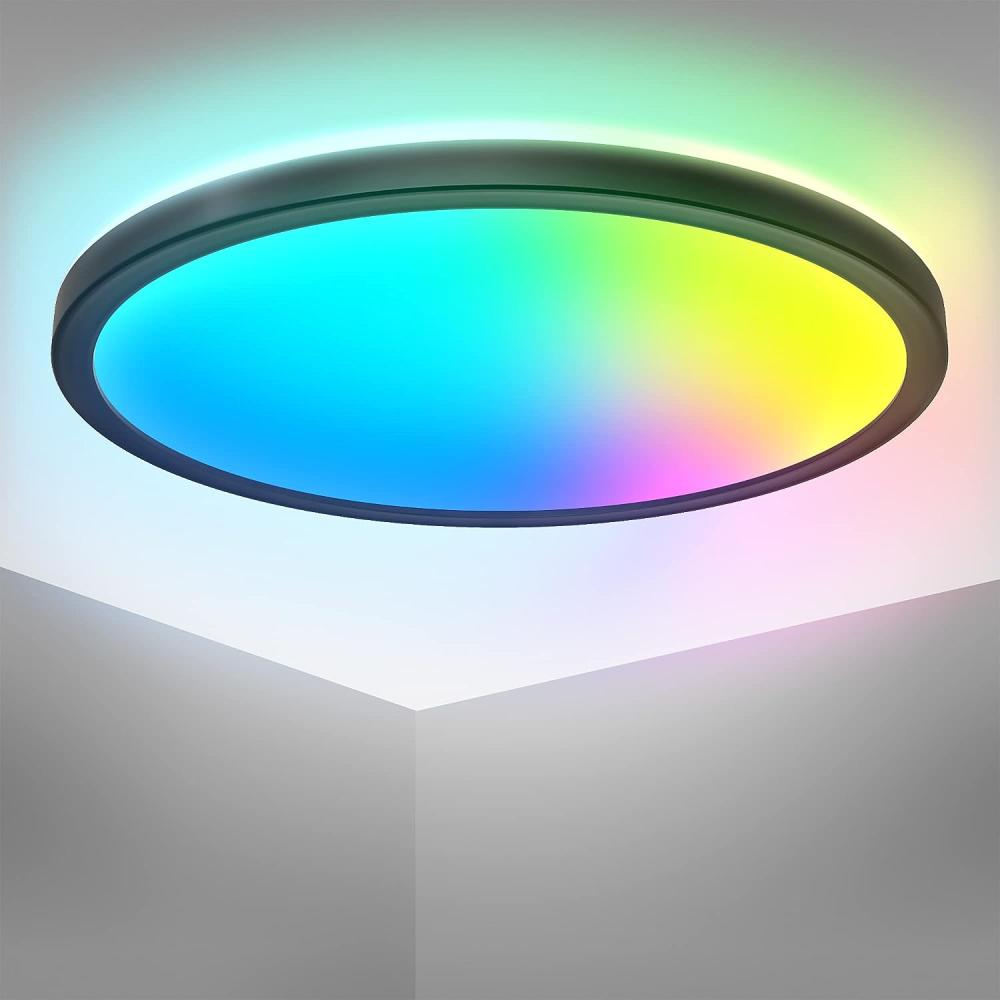 LED Deckenleuchte Panel Dimmbar RGB Farbwechsel Deckenlampe indirektes Licht 15W Bild 1