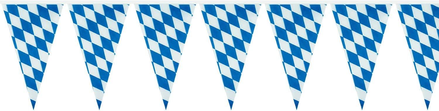 Girlande 400cm Bavaria Wimpel blau weiß Bild 1