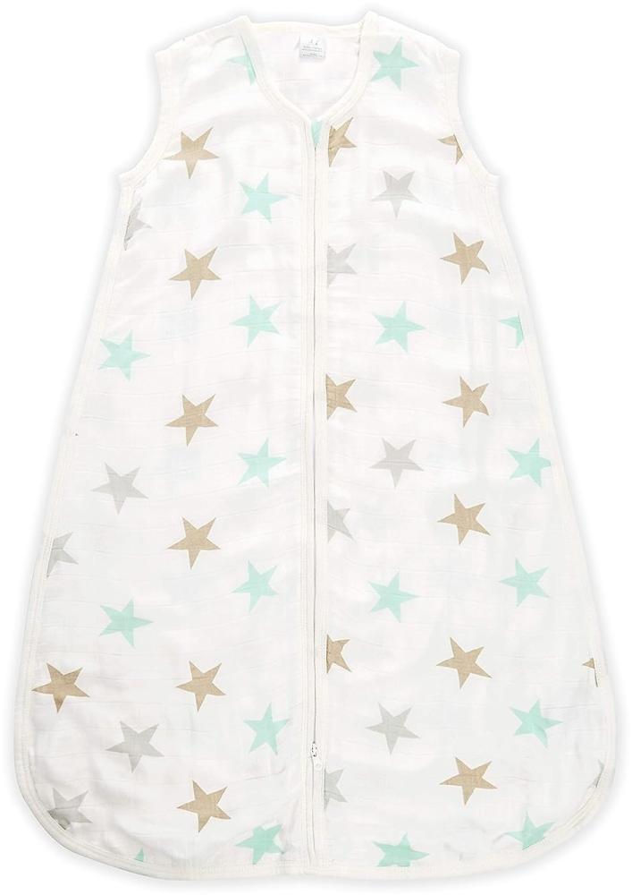 aden + anais™ Silky Soft Baby-Schlafsack, 1,0 TOG Wert, tragbare Decke für Babys, Bunte Muster für Mädchen & Jungen, Schlafsack für Neugeborene aus Bambusviskose, 6-18 Monate, Milky Way Bild 1