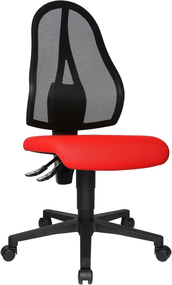 Topstar Open Point P Bürostuhl, Schreibtischstuhl, Stoff, 58 x 48 x 111 cm, rot Bild 1