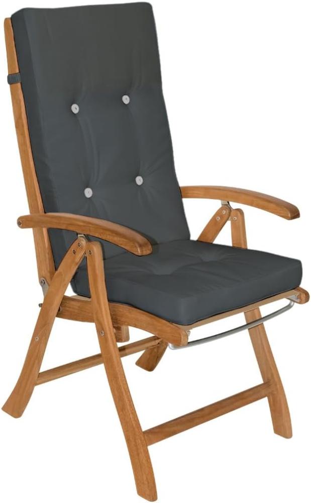 Detex 6x Stuhlauflage für Hochlehner Vanamo - anthrazit Bild 1