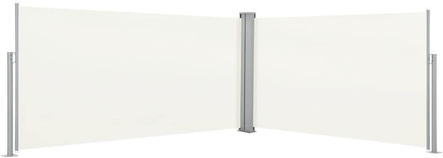 vidaXL Ausziehbare Seitenmarkise 160x600 cm Creme Bild 1