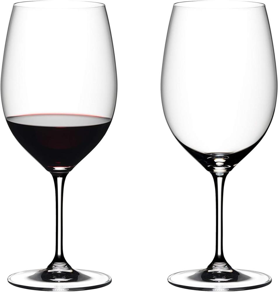 Riedel Vinum Cabernet Sauvignon / Merlot (Bordeaux), Rotweinglas, Weinglas, hochwertiges Glas, 610 ml, 2er Set, 6416/0 Bild 1