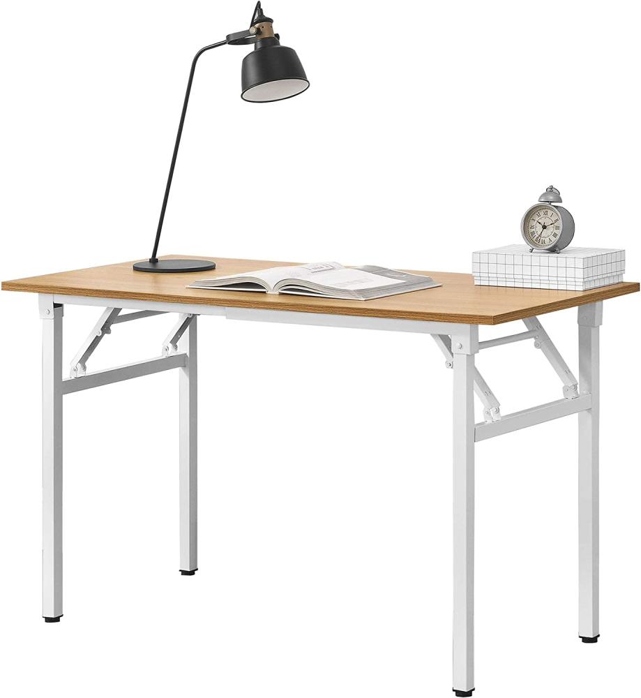 neu.haus Schreibtisch 'Alta' 120x60cm klappbar Buche/Weiß Bild 1