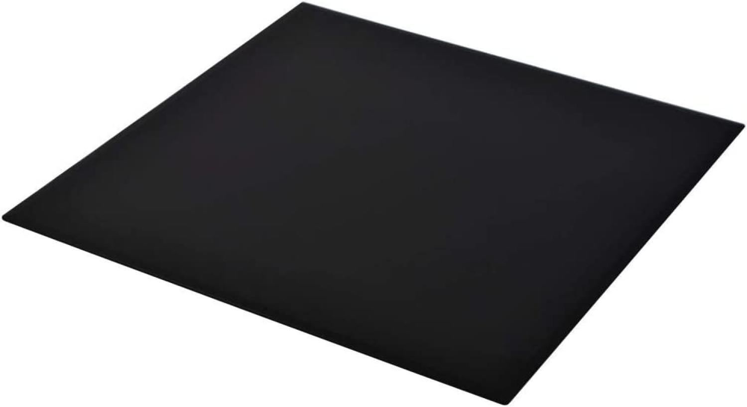 vidaXL Tischplatte Esstischplatte Glasplatte Ersatztischplatte Couchtischplatte Gartentischplatte Gehärtetes Glas Quadratisch 700x700mm Schwarz Bild 1