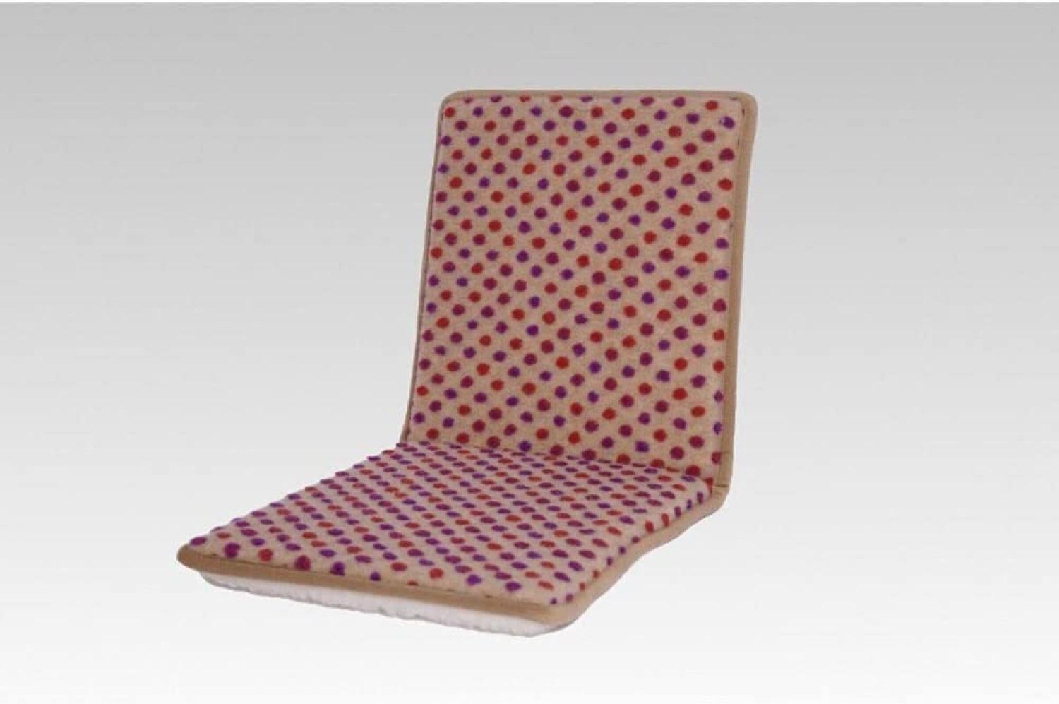 Doppelstuhlkissen Sitzkissen mit Lehne beige-bunt 80 x 37 cm Schurwolle Bild 1