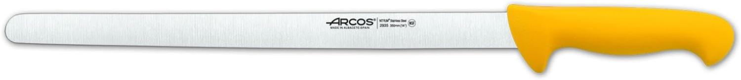 Arcos 293500 Schneidmesser-Schinkenmesser, Acier_inoxydable, Gelb, 350 mm Bild 1