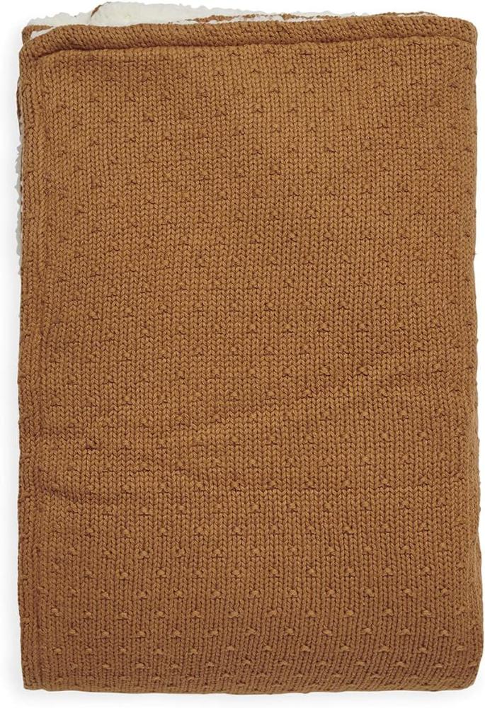 Jollein Bliss Knit Teddy Decke Caramel 75 x 100 cm Bild 1
