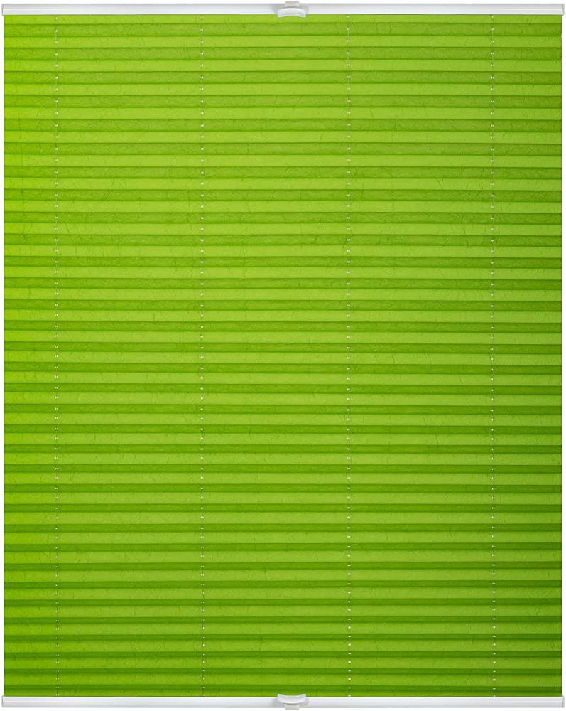 Lichtblick Plissee Klemmfix, ohne Bohren, verspannt, grün, 130 x 110 x 3 cm Bild 1