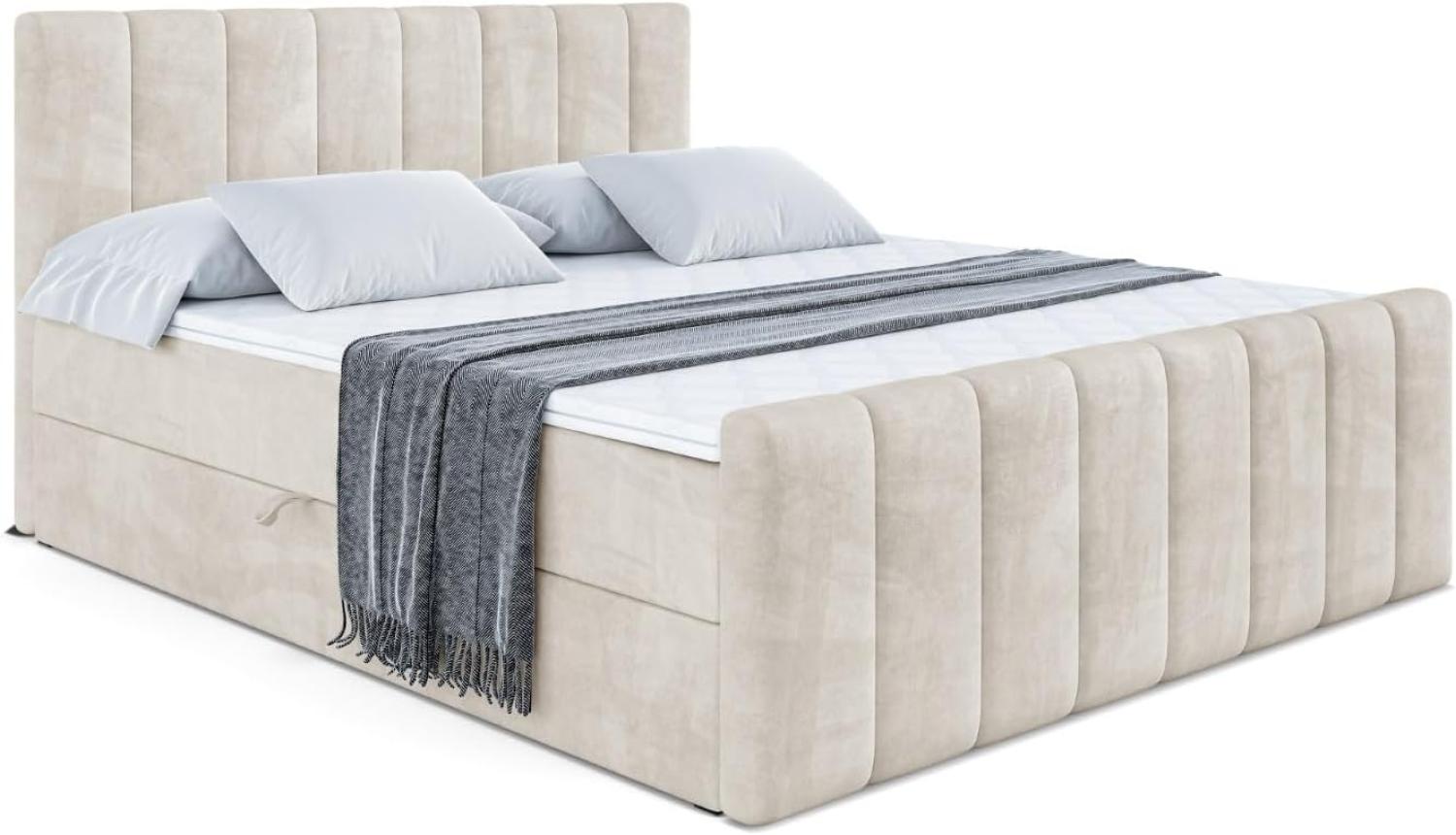 ALTDECOR Boxspringbett OTTA-Z (Multipocket-Matratze H4, H3 Matratze Bonellfederung, Topper, Kopfteil) Bild 1