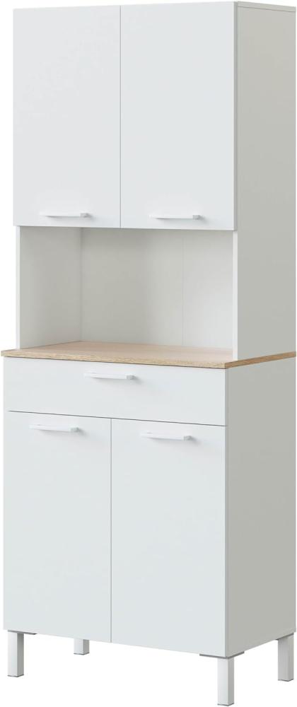 Habitdesign Küche, Holz, 4 Türen, 72 cm (Largo) x 186 cm (Alto) x 40 cm (Fondo) Bild 1
