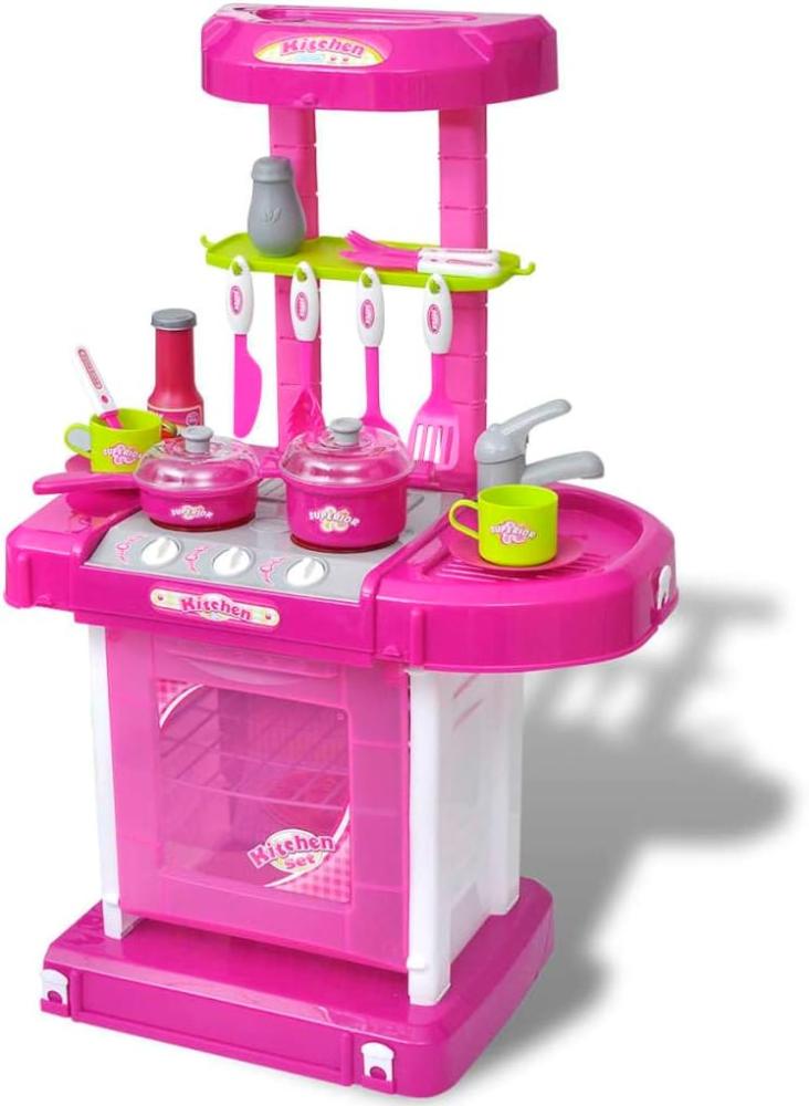 Spielküche mit Licht und Soundeffekten Rosa Bild 1