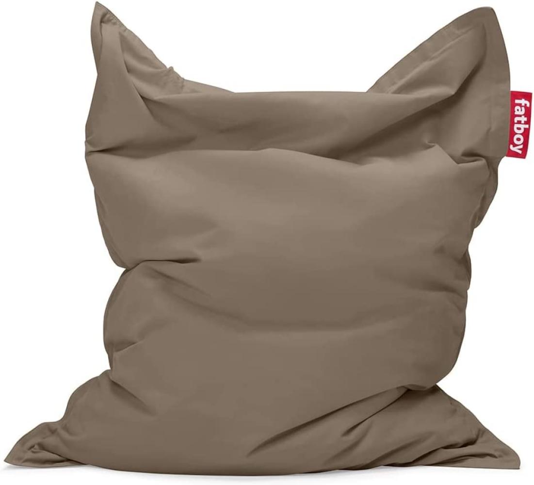 Fatboy® Original Stonewashed Taupe Sitzsack | Klassischer Indoor Beanbag aus Baumwolle, Sitzkissen | 180 x 140 cm Bild 1