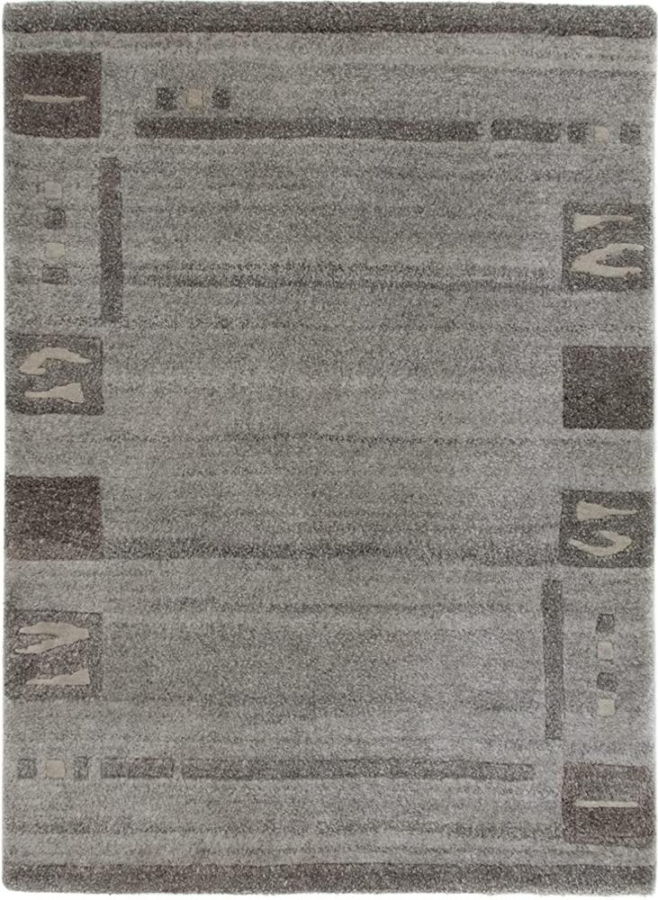 Morgenland Nepal Teppich - 90 x 60 cm - grau Bild 1