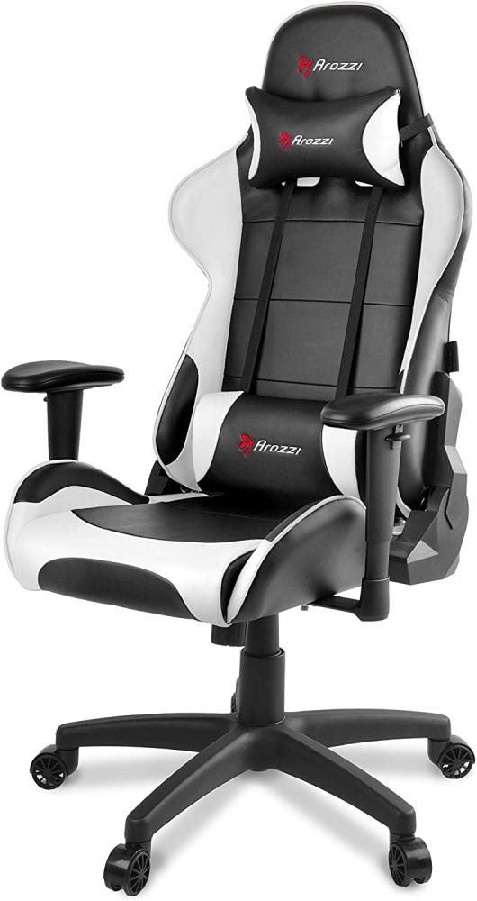 Arozzi Gaming Stuhl VERONA schwarz/weiß Bild 1