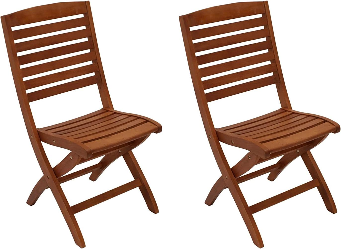 Klappstuhl Gartensessel Stuhl aus Eukalyptusholz 2er Set Bild 1