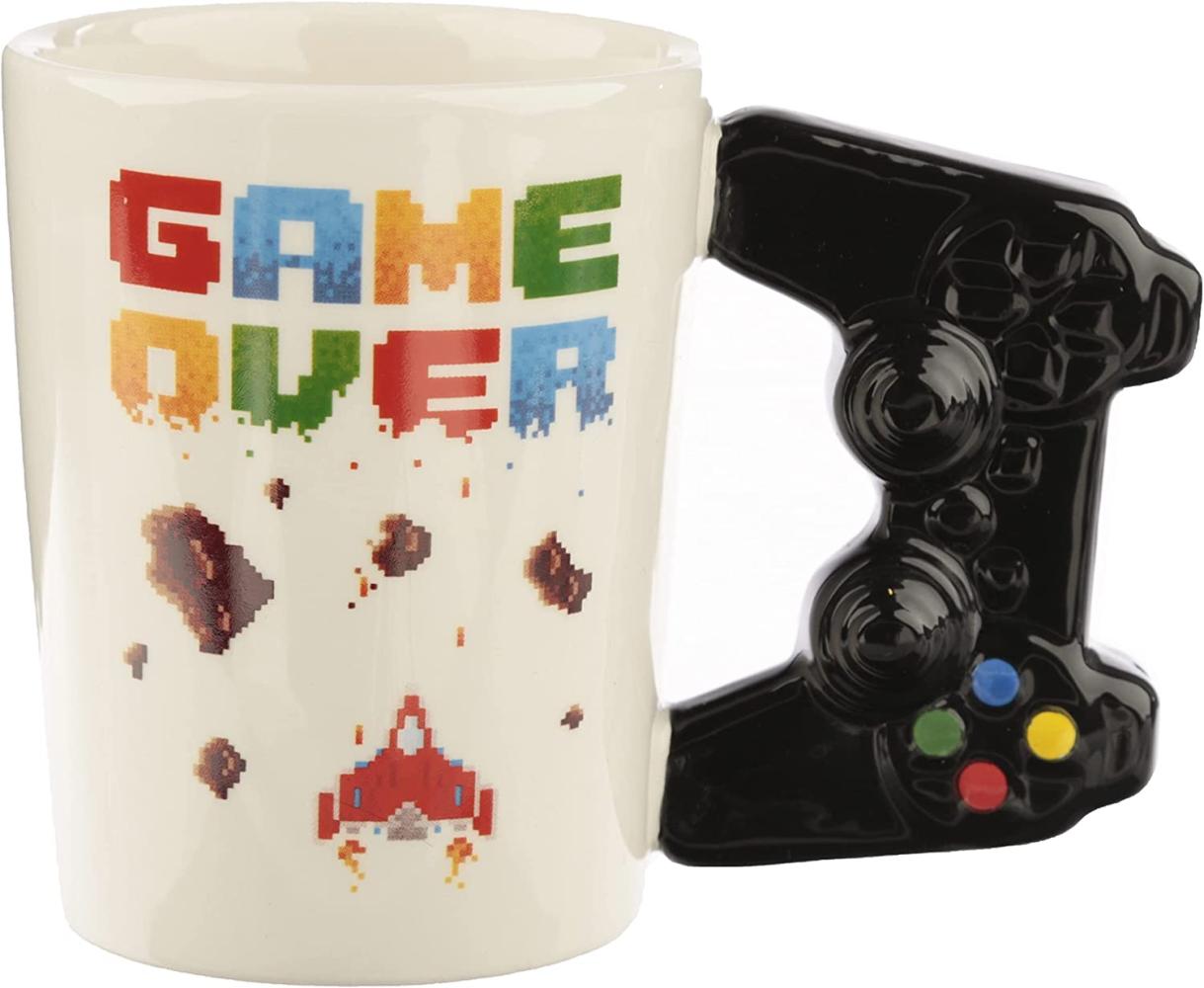 Puckator Tasse Controller Tasse Game Over mit 3D Controller am Henkel, 100% Keramik Bild 1