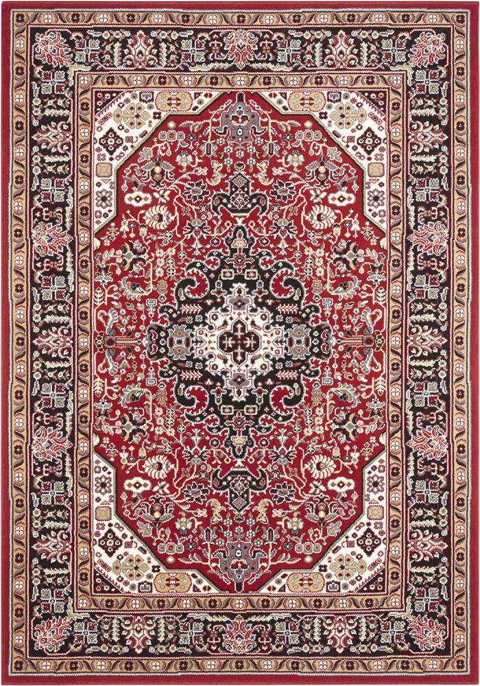 Orientalischer Kurzflor Teppich Skazar Isfahan Rot - 80x150x0,9cm Bild 1