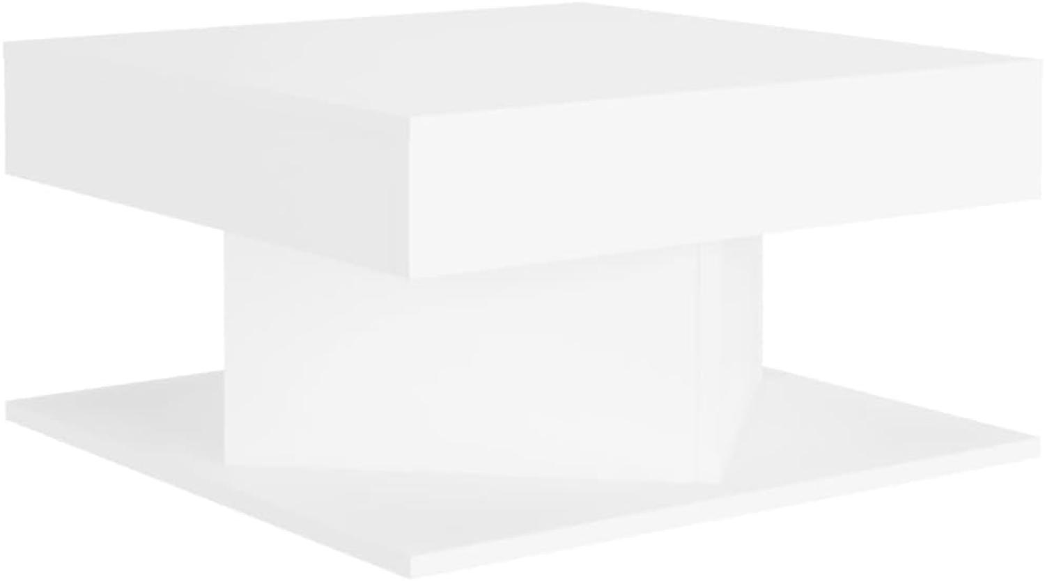 Couchtisch Weiß 57x57x30 cm Holzwerkstoff Bild 1