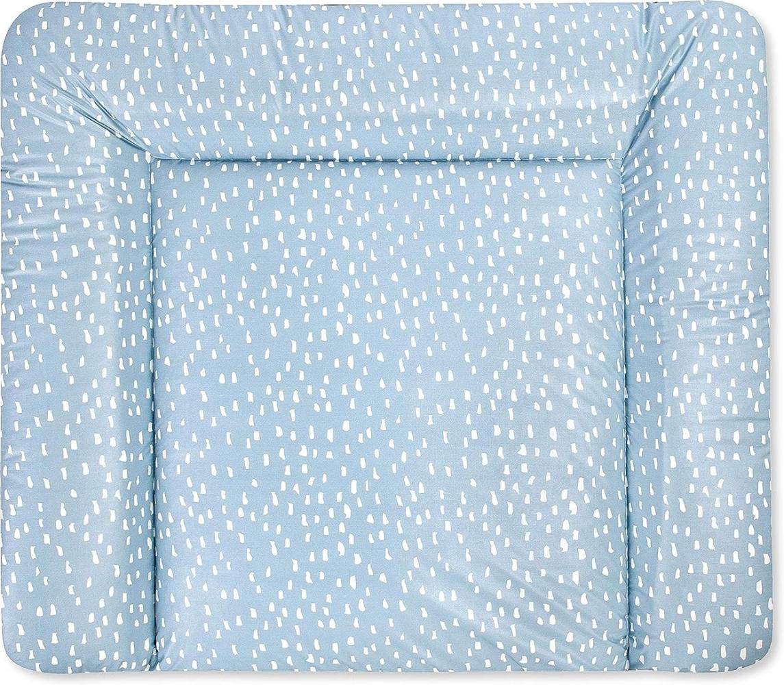 Julius Zöllner 'Softy Tiny Squares' Wickelauflage 75 x 85 cm hellblau Bild 1