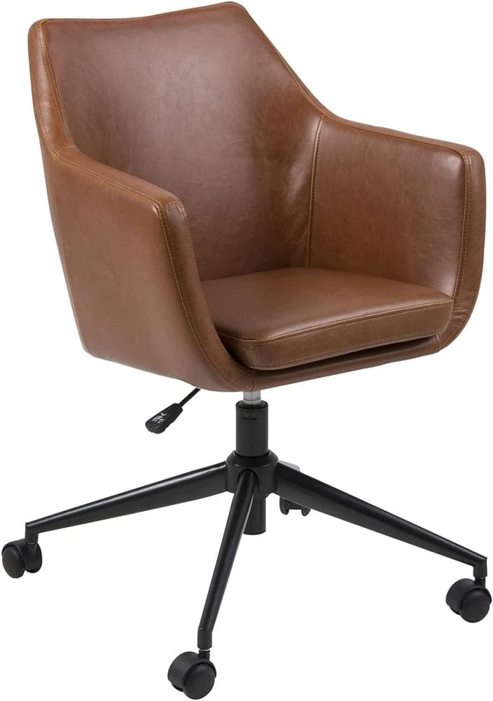 AC Design Furniture Bürostuhl Trine, B: 58 x T:58 x H: 95 cm, Metall, Braun Bild 1