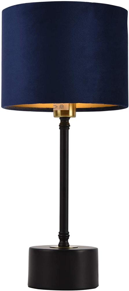 Tischleuchte 'Deventer' Blau 1xE14 Tischlampe Lampe Leuchte Nachttischlampe [lux. pro] Bild 1