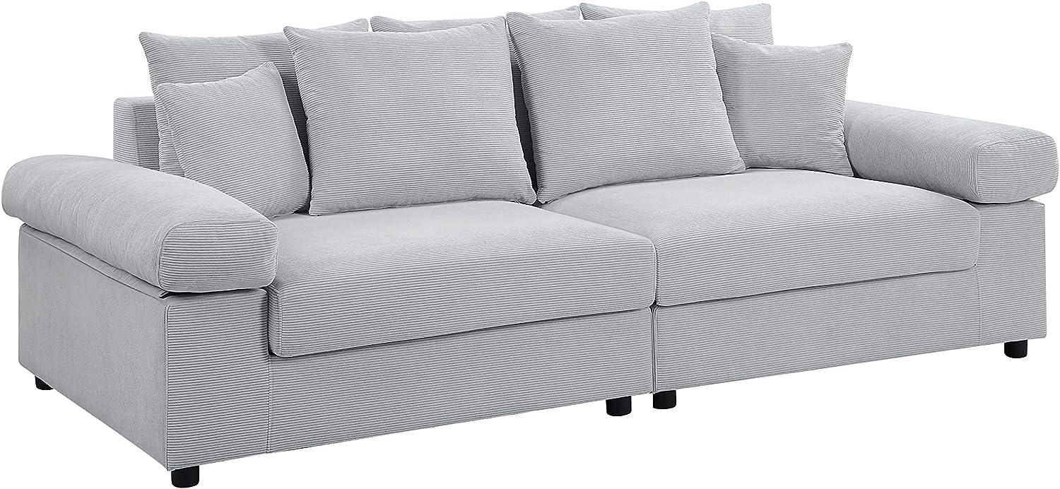 Atlantic Home Collection 2 Sitzer, Big Sofa Björn, Grau, Breite x Tiefe x Höhe: 234 x 111 x 88 cm Bild 1