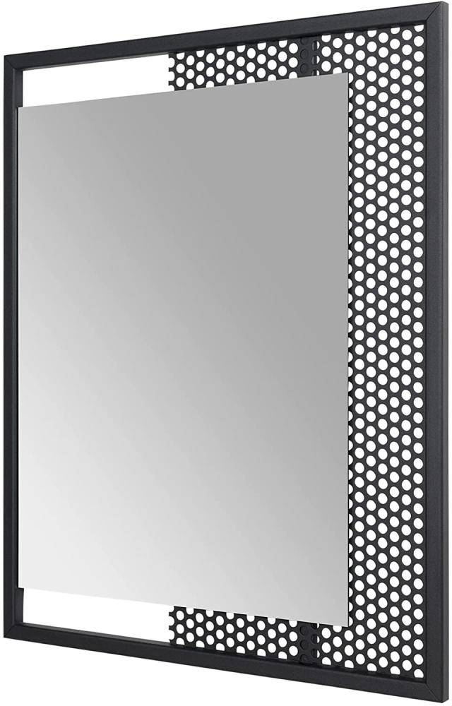 Spinder Design Spiegel Eckig 45x55 cm Mesh Mirror, Schwarz Bild 1