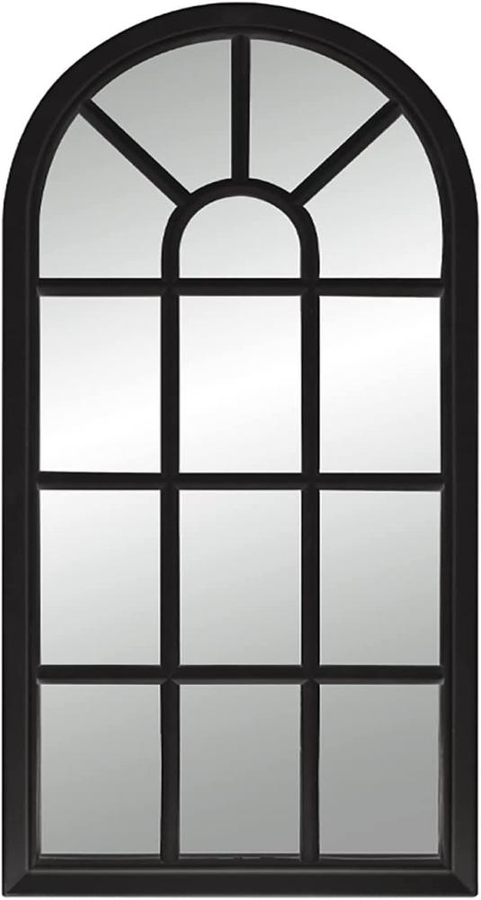 Exclusiver Wandspiegel Hängespiegel Fensterspiegel schwarz Bild 1