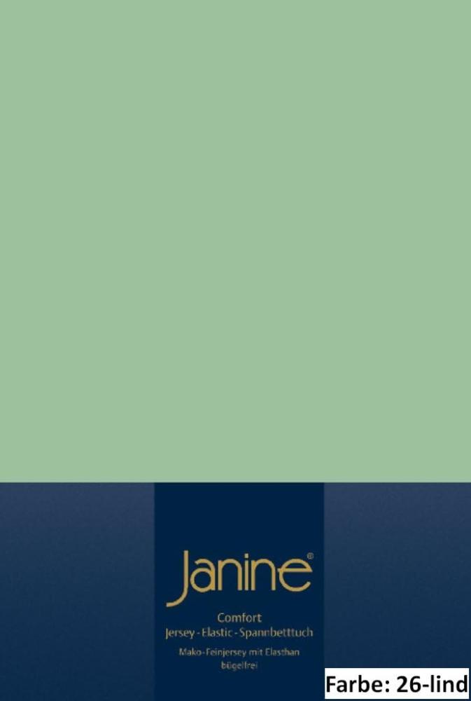 Janine Spannbettlaken ELASTIC 5002, Gr. 150x200 cm, Fb. 26 lind , Elastic-Jersey Bild 1