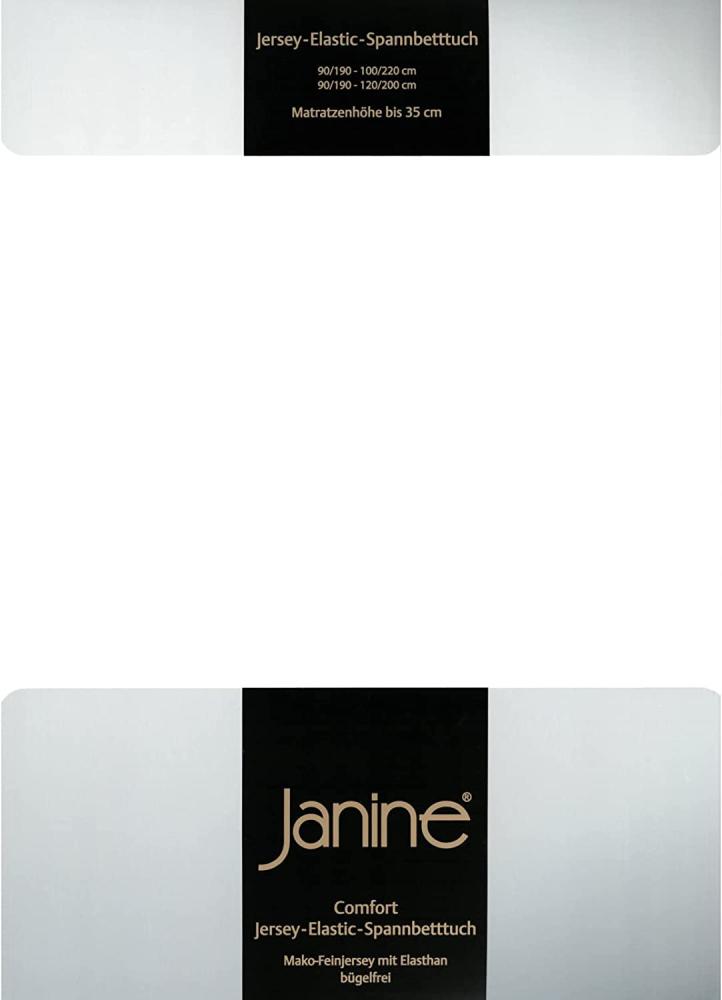 Janine Jersey Wasserbetten Spannbetttuch 5002, Größe:140x200 - 160x200 cm;Farbe:weiß Bild 1
