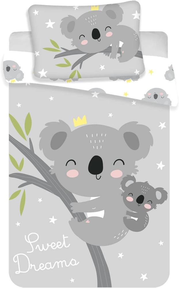 Baby Bettwäsche mit Koala 100x135 cm 100% Baumwolle Bild 1
