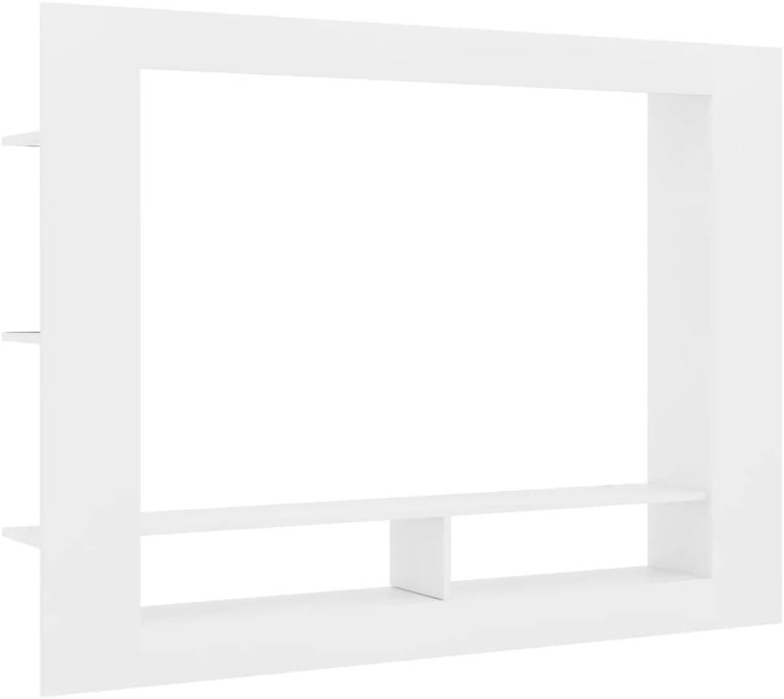 vidaXL TV-Schrank Weiß 152×22×113 cm Spanplatte Bild 1