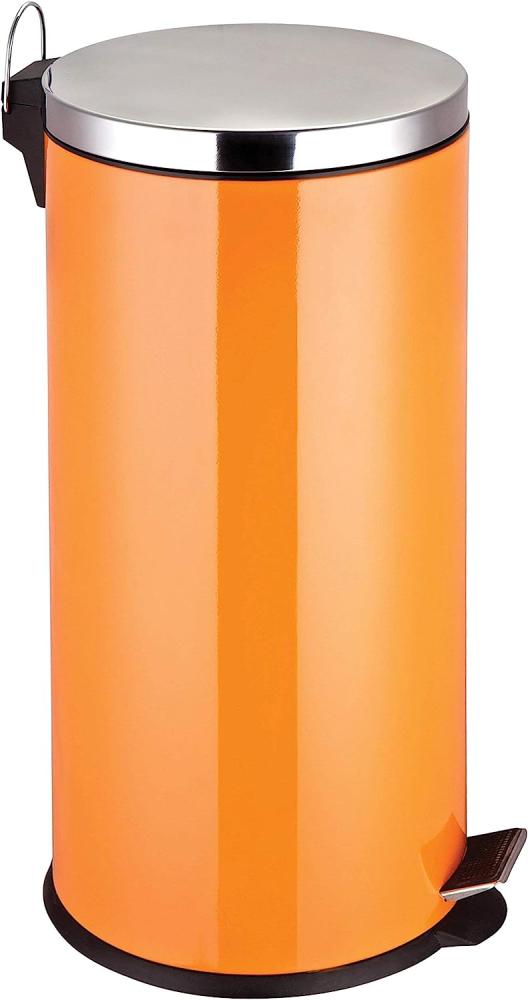 Premier Housewares Prime Furnishing Treteimer aus Edelstahl Orange Bild 1
