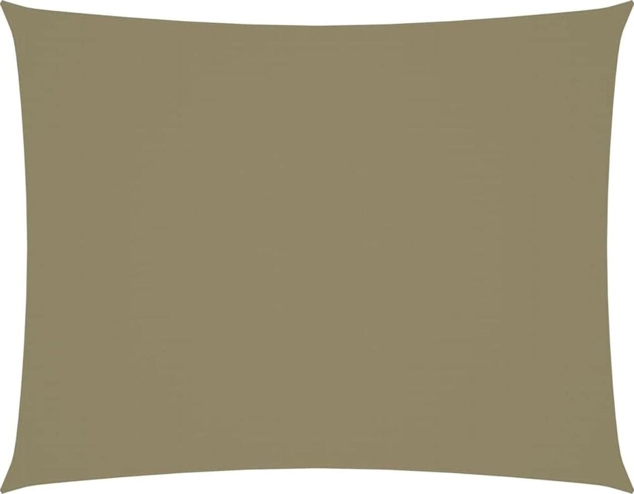 Sonnensegel Oxford-Gewebe Rechteckig 3x4,5 m Beige Bild 1
