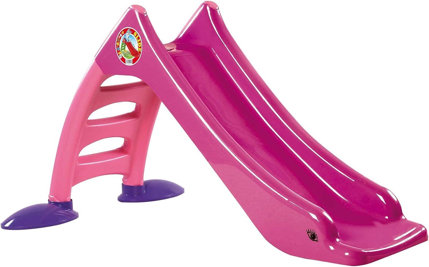 Dohany 2in1 Kinderrutsche Wasserrutsche freistehend Rutschbahn Rutschlänge 120 cm (pink) Bild 1